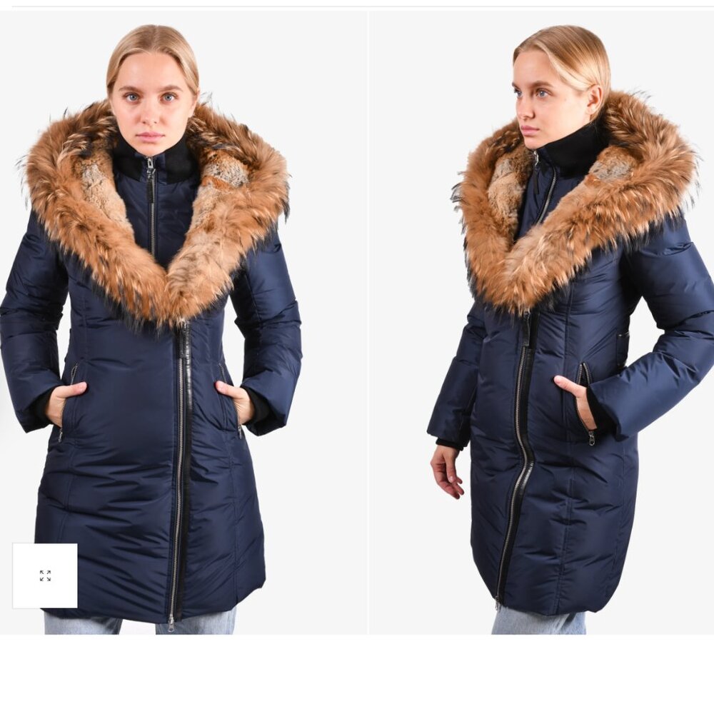 Trish Mackage parka coat -30°C, 1600$, large fits Medium